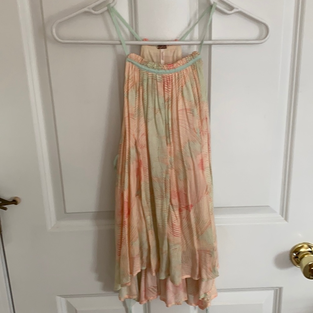 Free People Sorbet Side Tie Tank Blouse